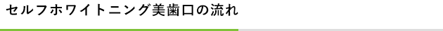 美歯口の流れ